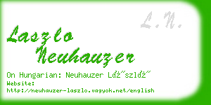 laszlo neuhauzer business card